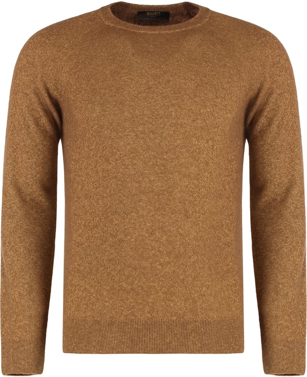Moorer Crew neck sweater in cashmere and silk