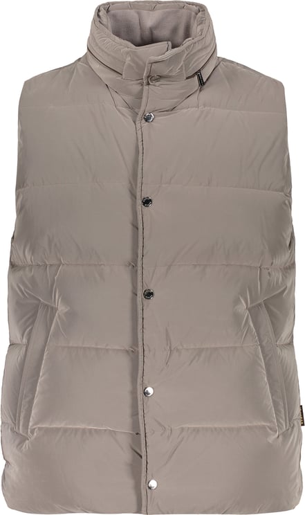 Moorer Beige padded vest elegant and versatile
