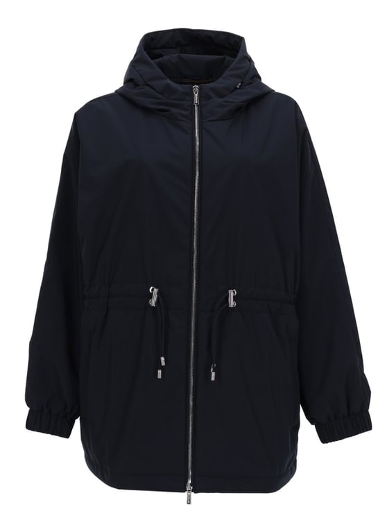 Moorer Neutral Galilea-Stp Drawstring Waist Jacket