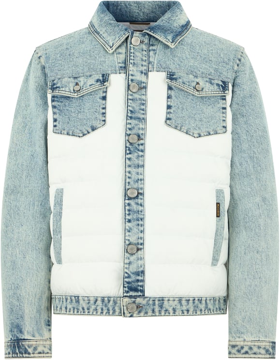 Moorer Padded denim jacket