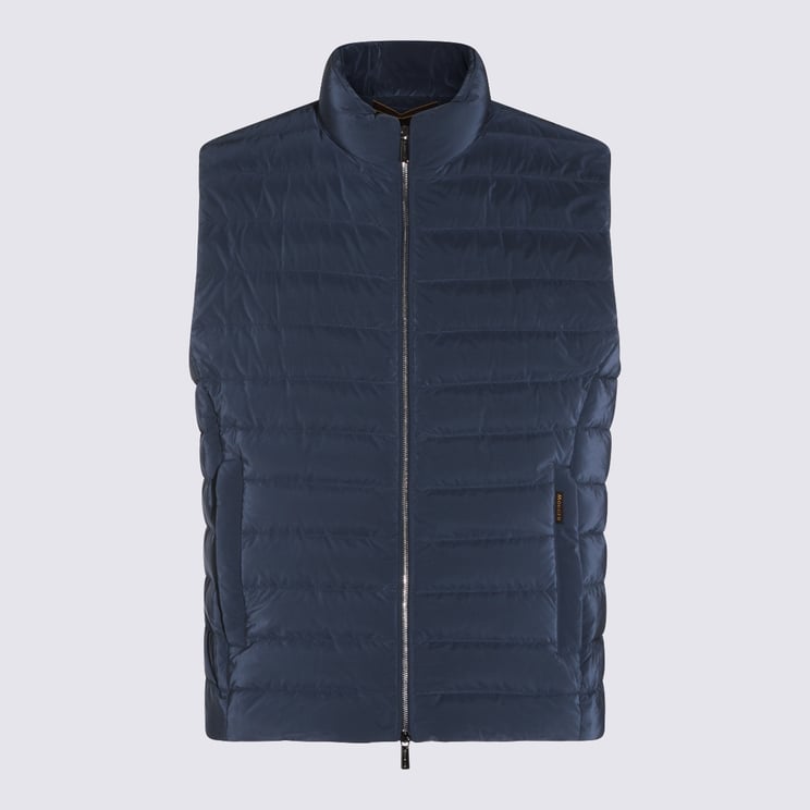 Moorer Structured Denim Coat with Classic Design and Button Closures