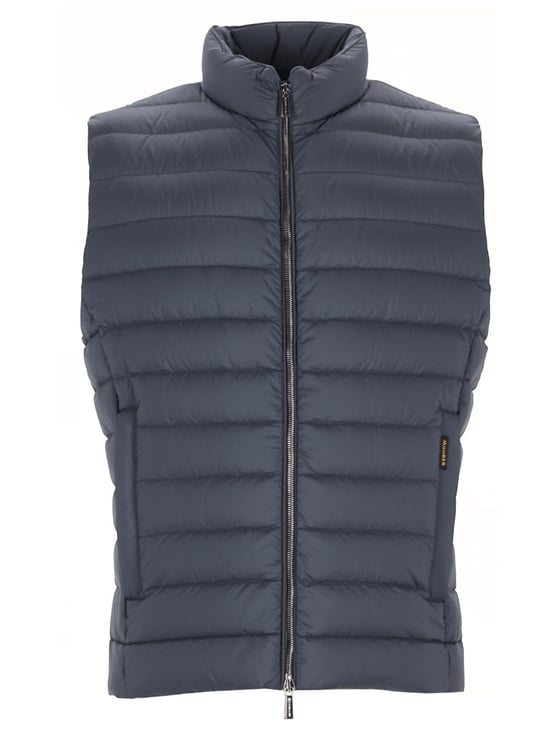 Moorer Blue Calaf-S3 Polyamide Quilted Vest