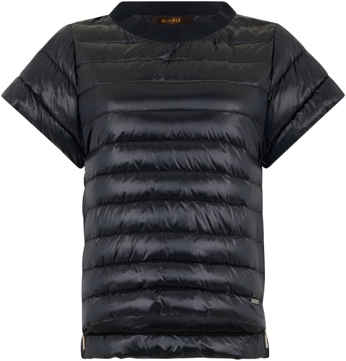 Moorer black striped t-shirt, versatile style
