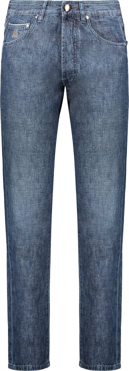 Moorer Dark blue jeans in high quality denim