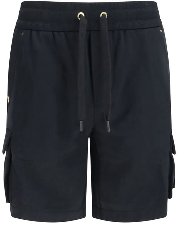 Moose Knuckles Moose Knuckles Black Cotton Bermuda Shorts