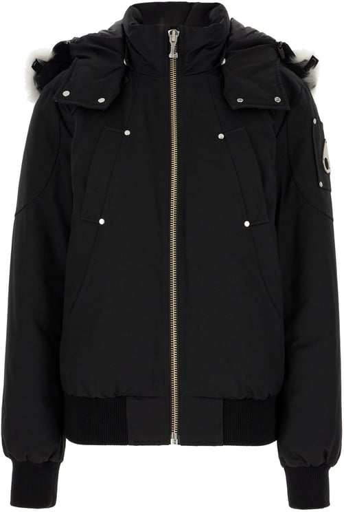 Moose Knuckles Moose Knuckles Black cotton blend down jacket