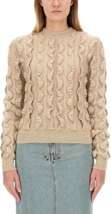Moschino Textured Wool Blend Sweater