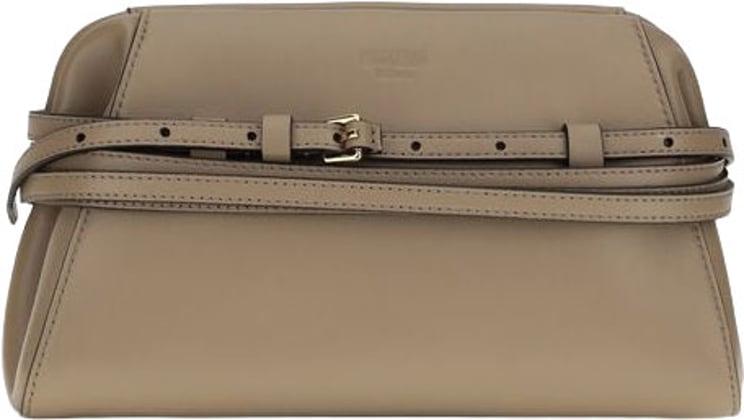 Moschino Moschino Beige Goatskin Clutch Bag