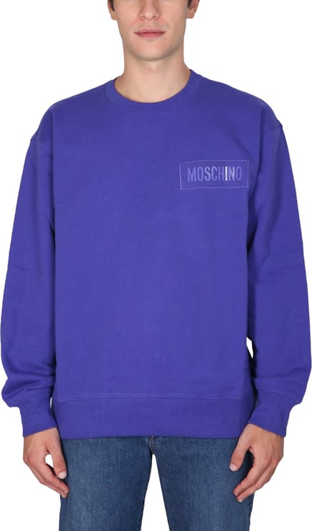 Moschino Relaxed Fit Purple Sweatshirt