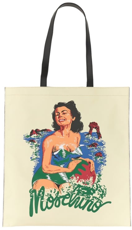 Moschino Hawaiian Print Tote Bag