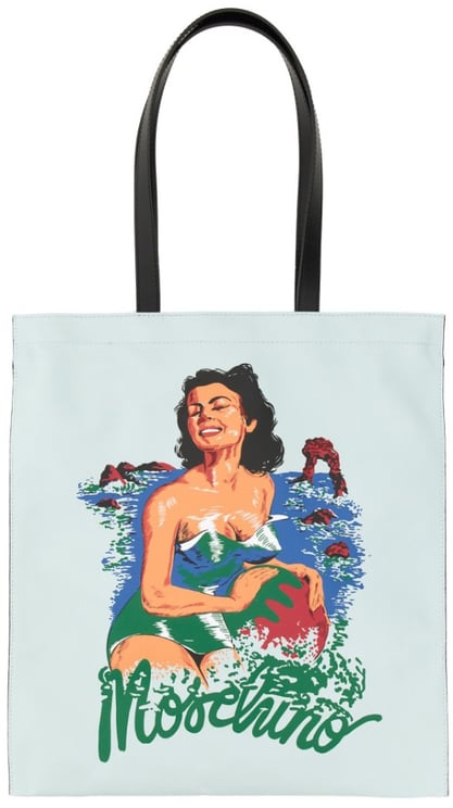 Moschino Hawaiian Print Tote Bag