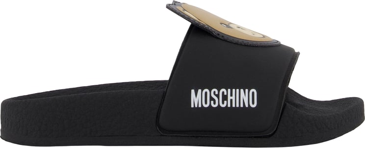 Moschino Moschino Unisex Slippers In Zwart