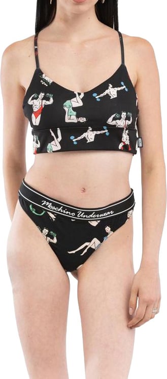 Moschino Moschino Black Polyester Tank Tops