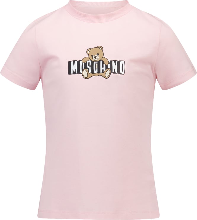 Moschino Moschino Kinder Unisex T-Shirt In Licht Roze