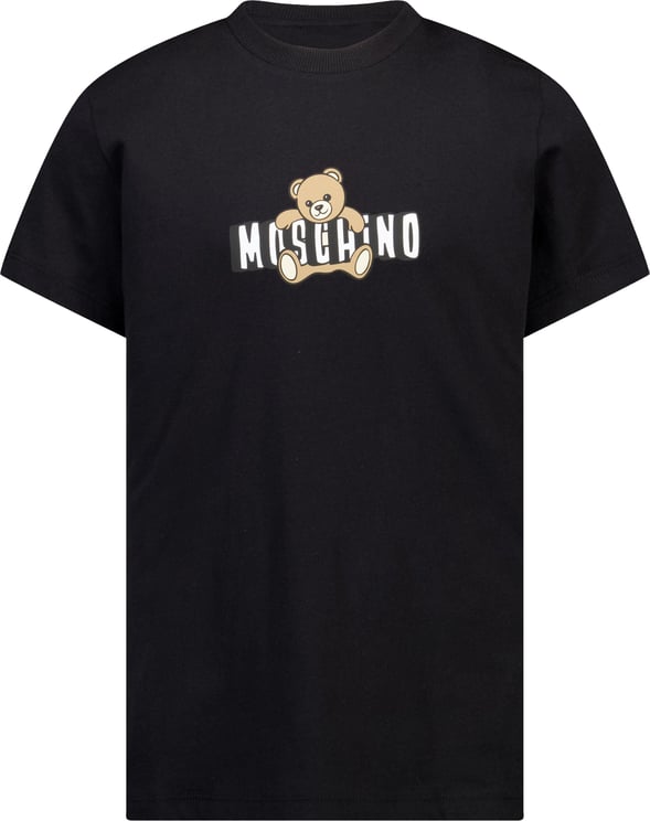 Moschino Moschino Kinder Unisex T-Shirt In Zwart