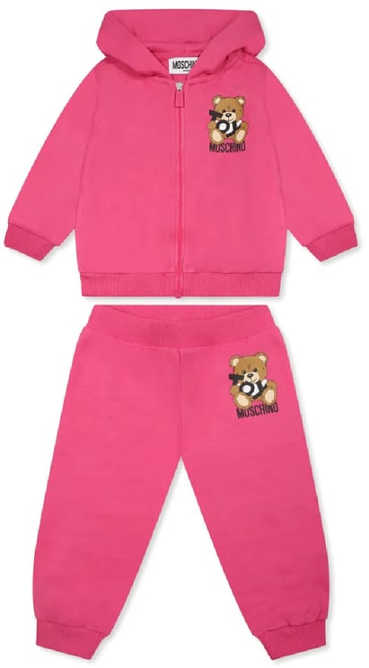 Moschino felpa zip e pantaloni divers