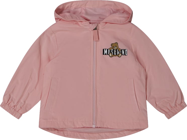 Moschino Moschino Baby Unisex Zomerjas In Licht Roze