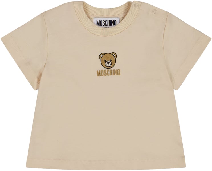 Moschino Moschino Baby Unisex T-Shirt In Beige
