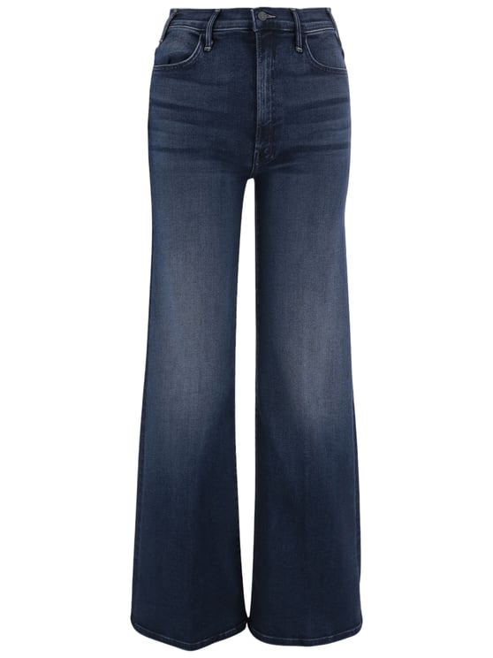 Mother High-Waisted Straight-Leg Jeans with Stitched Detail