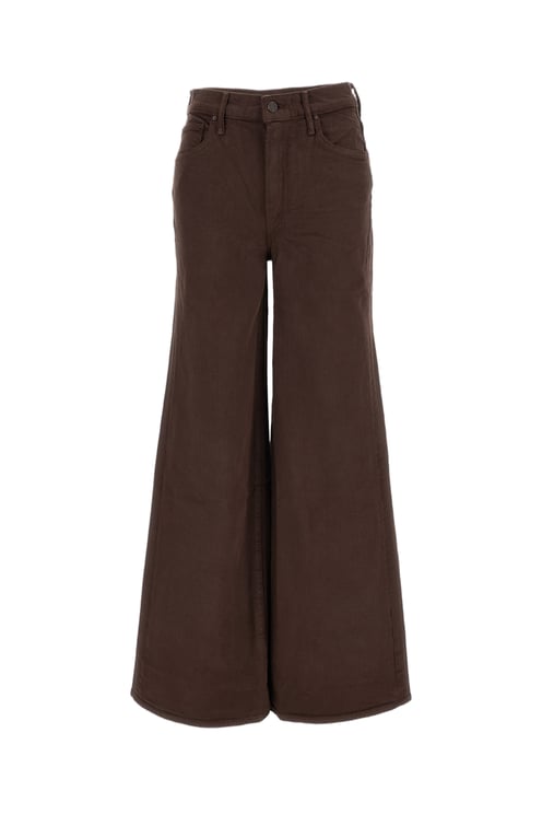 Mother Brown The Undercover Sneak Stretch Cotton Jeans