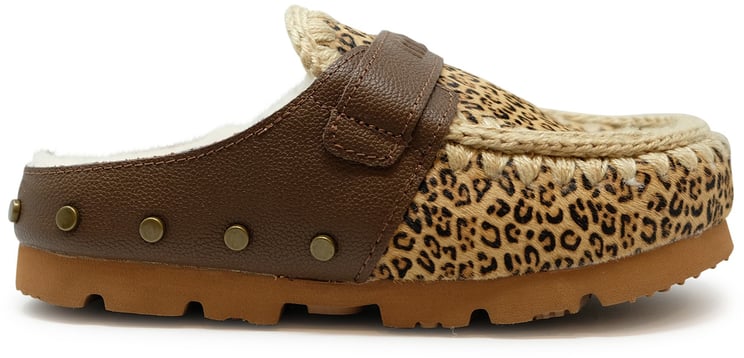 MOU MOU FW431009D WINTER BIO PONYSKIN LEATHER WOOL RUBBER CLOG