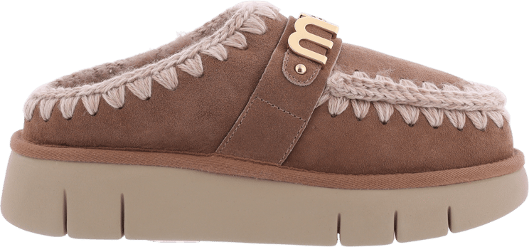 MOU Dames Bounce Clog Logo Pink Brown