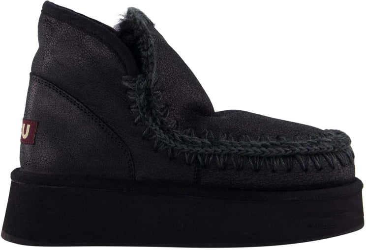 MOU Dames Mini Eskimo Platform Zwart