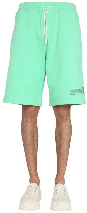 MSGM FANTASTIC GREEN BERMUDA