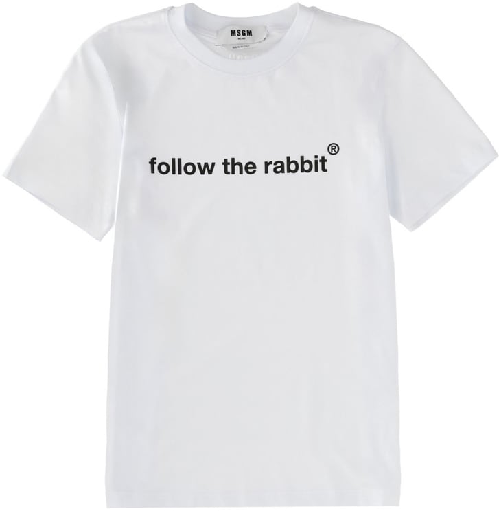 MSGM "FOLLOW THE RABBIT" T-SHIRT