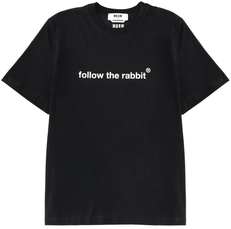 MSGM "FOLLOW THE RABBIT" T-SHIRT