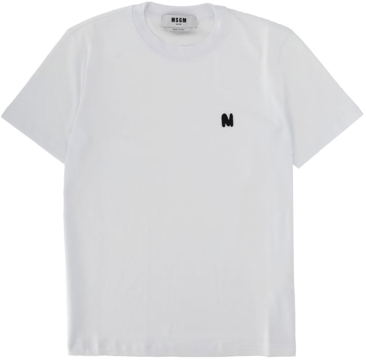 MSGM MONOGRAM LOGO T-SHIRT