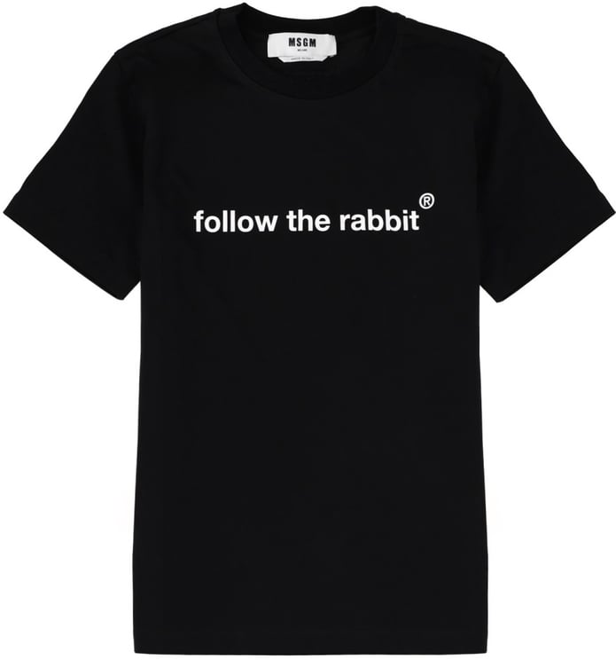 MSGM "FOLLOW THE RABBIT" T-SHIRT