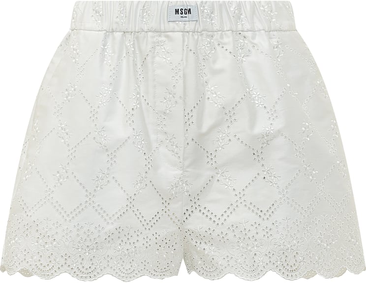 MSGM Short Ricamati Sangallo