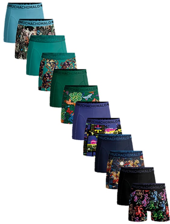 Muchachomalo MUCHACHOMALO 12-Pack Boxer Short U-Golden