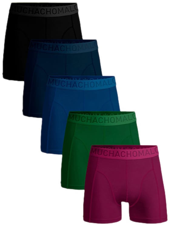 Muchachomalo MUCHACHOMALO 5-Pack Boxer Short Solid