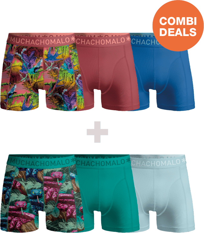 Muchachomalo Boxershorts 6-Pack Multicolor