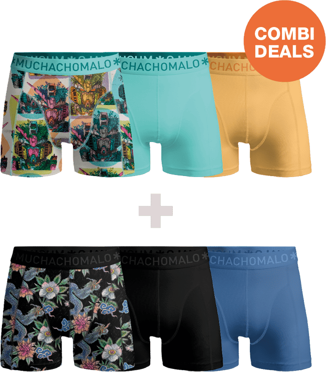 Muchachomalo Boxershorts 6-Pack Multicolor