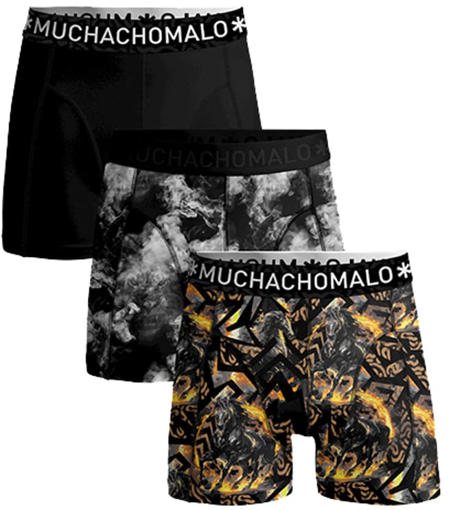 Muchachomalo MUCHACHOMALO 3-Pack Boxer Shorts Fireelements