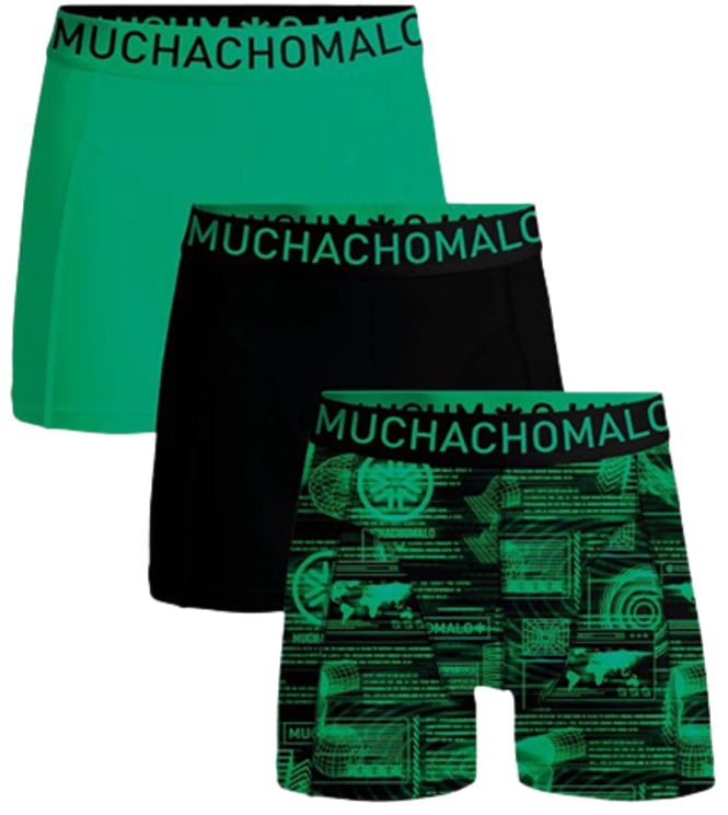 Muchachomalo MUCHACHOMALO 3-Pack Boxer Short Microfibe Digital