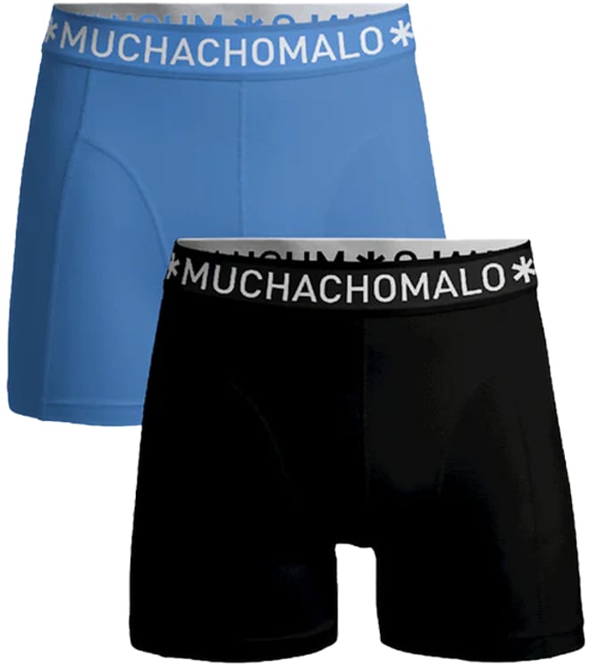 Muchachomalo MUCHACHOMALO 2-Pack Boxer Shorts Solid