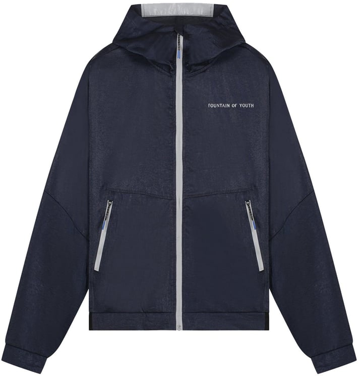 My Brand FOY METAL NYLON WINDBREAKER | NAVY