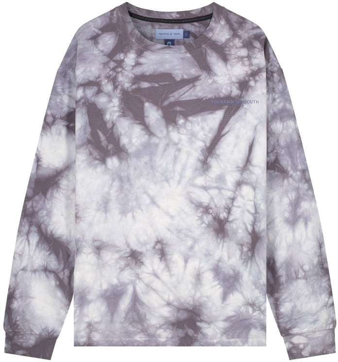 My Brand FOY TIE DYE LONGSLEEVE | WHITE - GREY