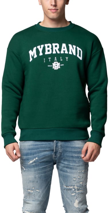 My Brand MB DOLCE VARSITY SWEATER | GREEN