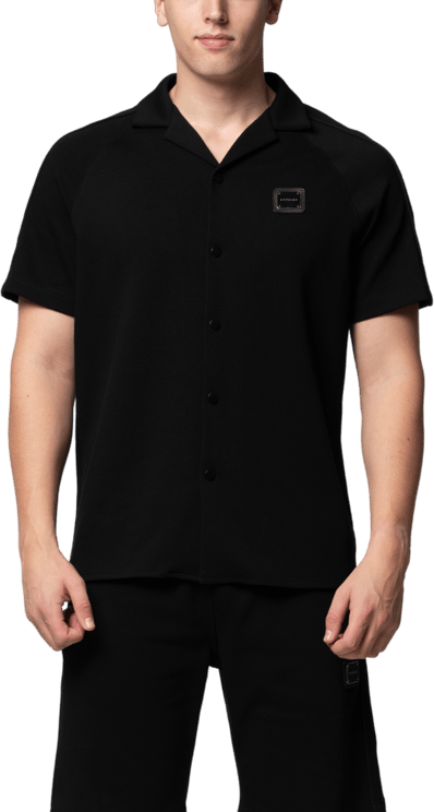 My Brand MB ESSENTIAL PIQUE BLACK BLOUSE | BLACK