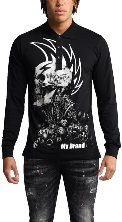 My Brand Rock Legends Longsleeve Polo | BLACK