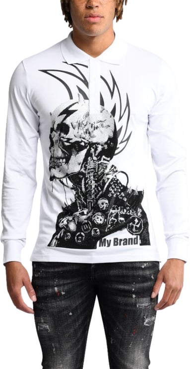 My Brand Rock Legends Longsleeve Polo | WHITE