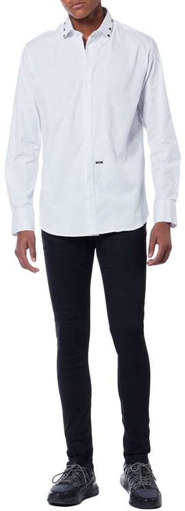 My Brand STUDDED COLLAR BLOUSE | WHITE