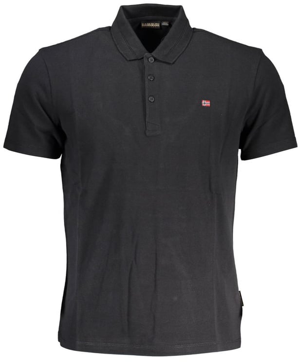Napapijri Napapijri Black Cotton Men Polo Shirt