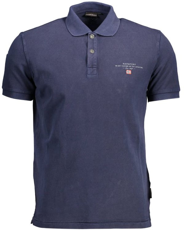 Napapijri Napapijri Blue Cotton Men Polo Shirt