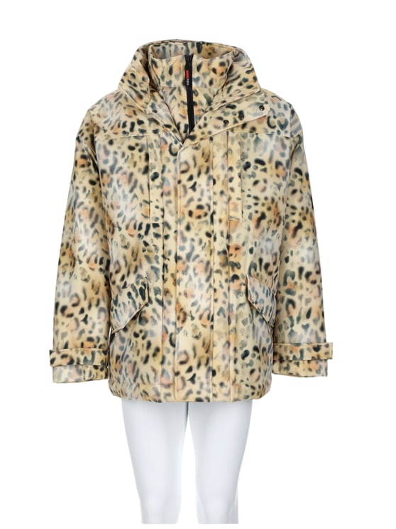 Napapijri Short Loose-Fit Parka with High Collar